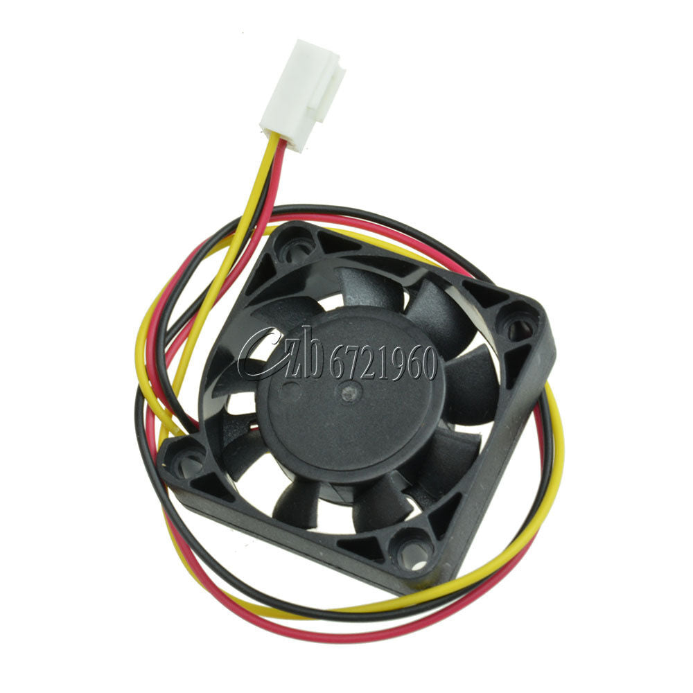2PCS 12V 3Pin 40mm Mini DC Brushless Computer Cooler Cooling Fan PC 40X40X10MM