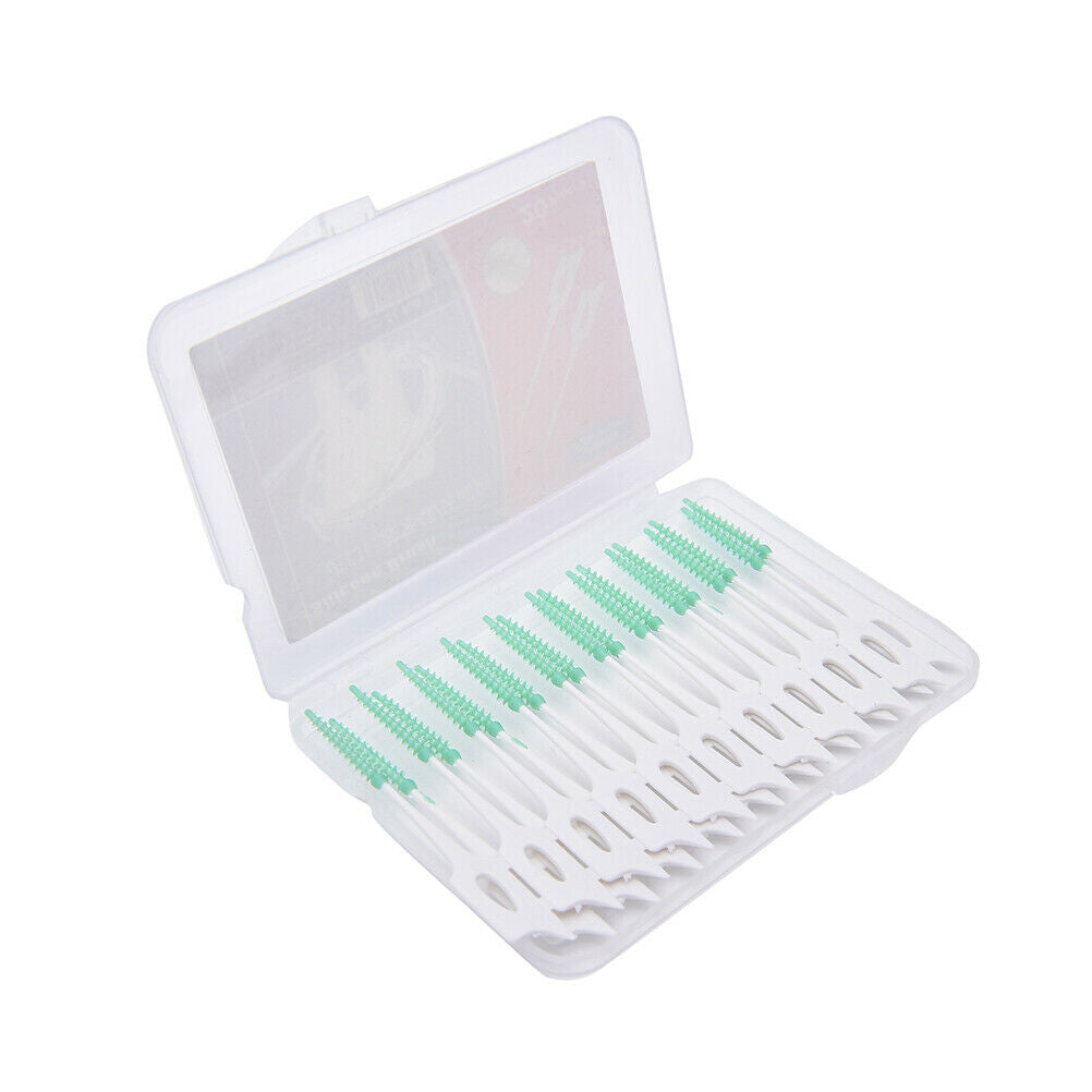 Practical Teeth Oral Care 20PCS Clean Interdental Floss Brushes Dental Tool TDD