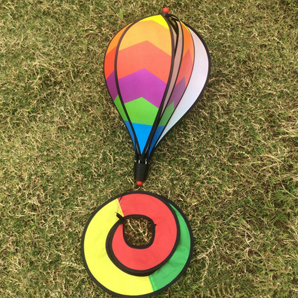 4pcs DIY Windmill Pinwheel Wind Chimes Hot Air Balloon Outdoor Toys
