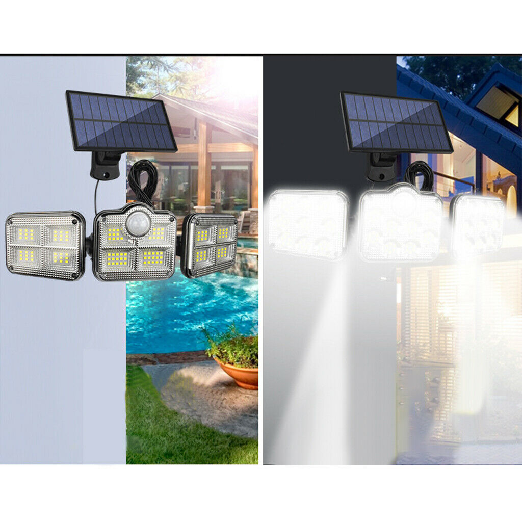 LED Solar Light Street Lamp Motion Sensor Remote Control Outdoor Garden Yard