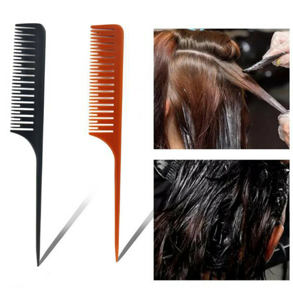 Highlight comb, professional, 25.5cm Sectioning Weave Foiling Comb Brown