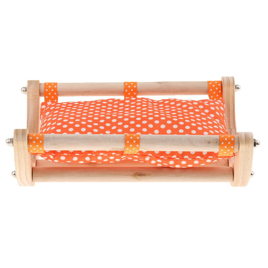 Small Pet Hamster Winter Warm Nest Mat Sofa Bed Cradle Sleep Bed Orange
