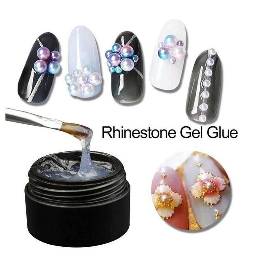 Nail Art Rhinestones Gel Glue Adhesive Sticky Crystal Gems Diamond UV LED Glue !