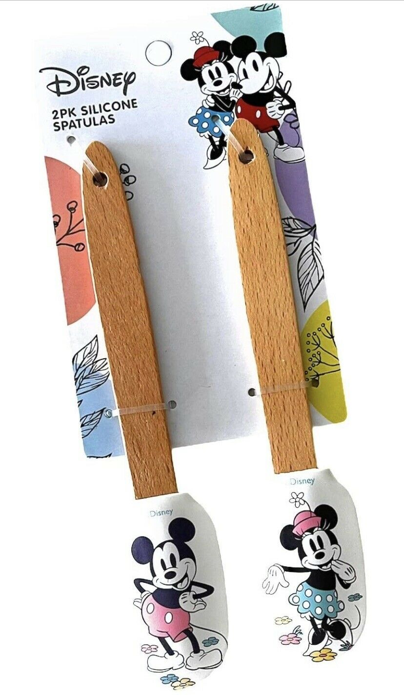 Disney Mickey Minnie Mouse Silicone Kitchen Spatula Set NWT