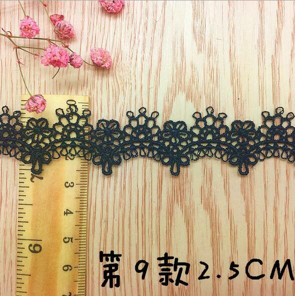 5 Yards（5pcs）flowers embroidery lace DIY choker Clothing sewing accessories
