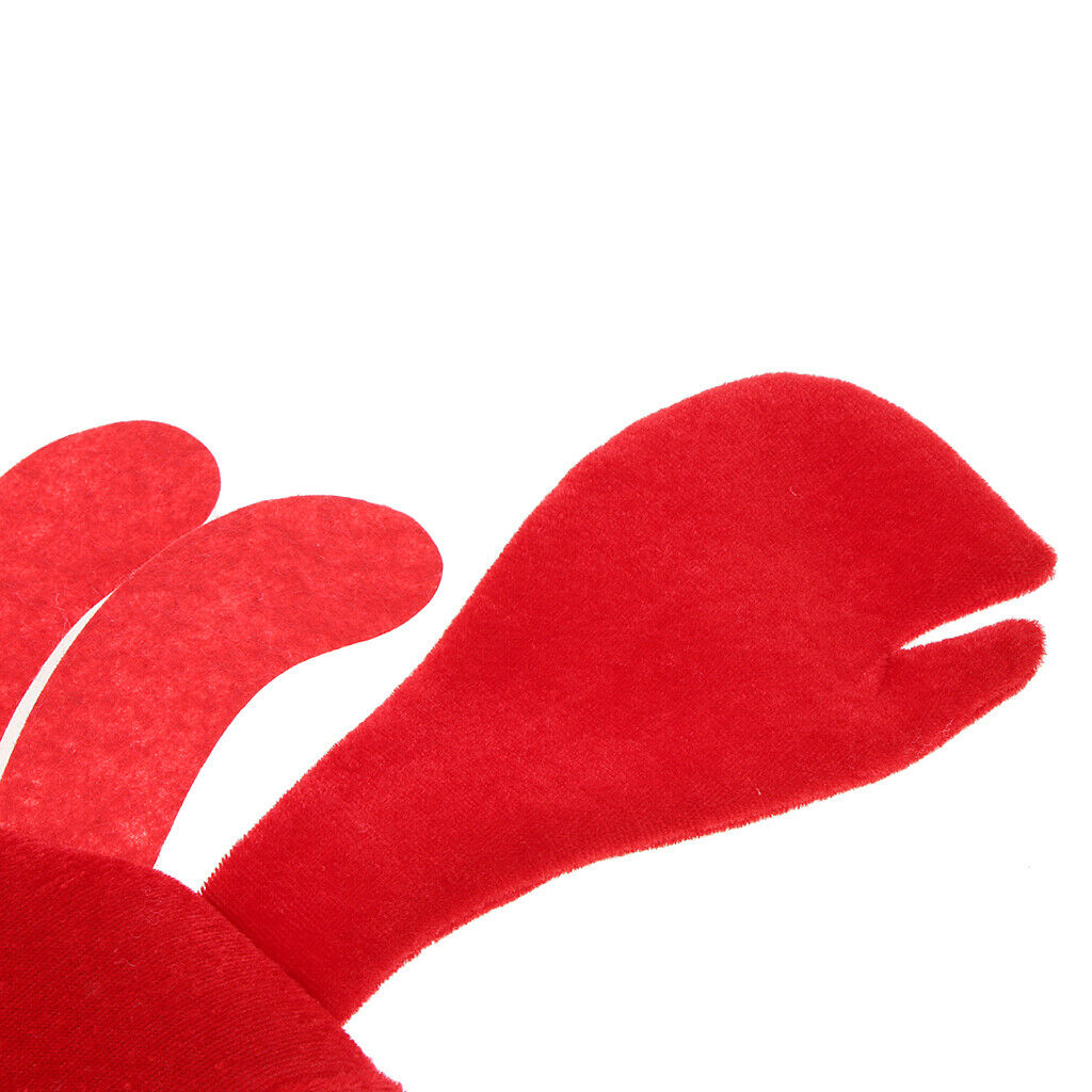 Funny Red Plush Halloween Cartoon  Animal Hat Adults Teens Party Festive
