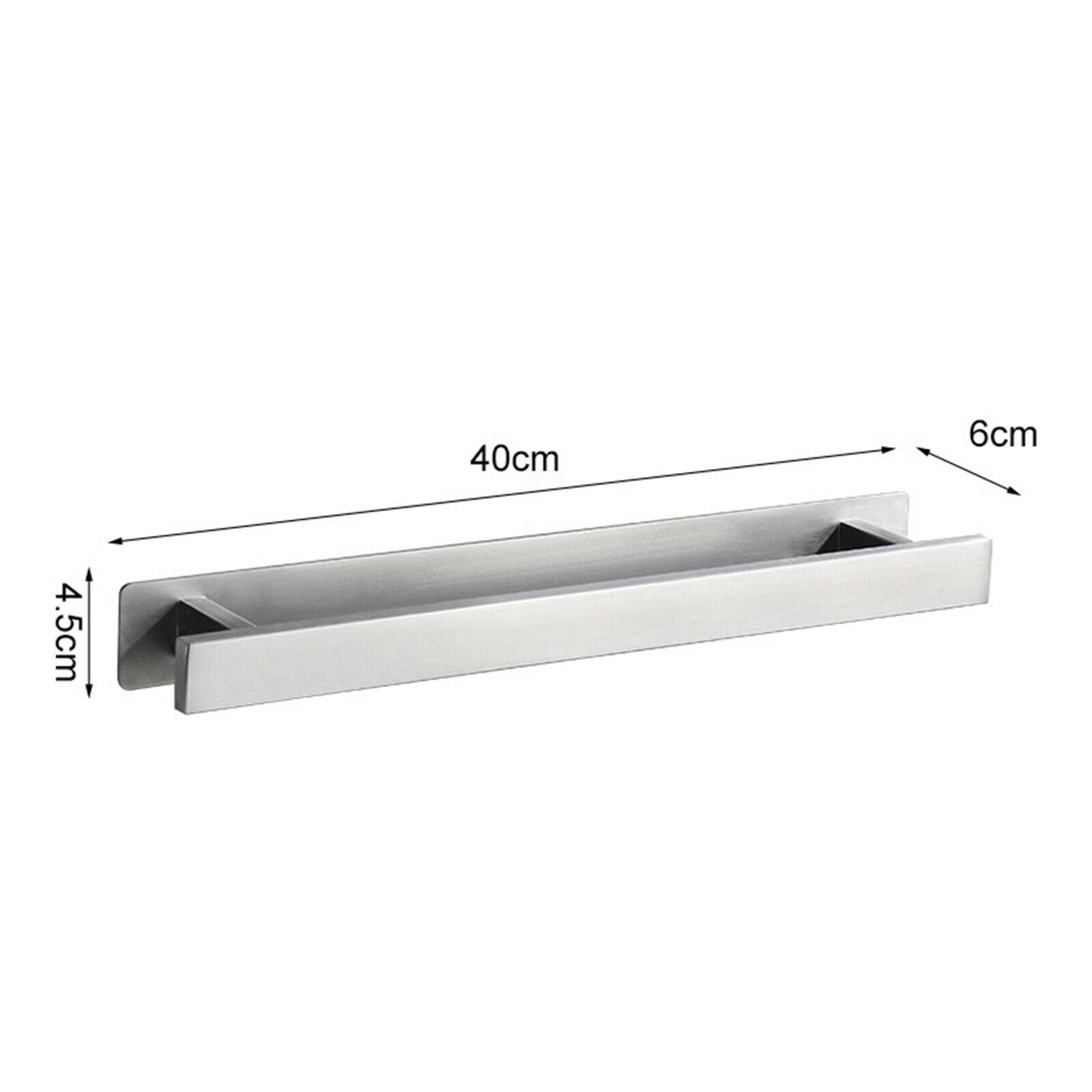 40cm Modern Towel Rail Rack Bar Shelf Hanger Self-Adhesive No Drilling