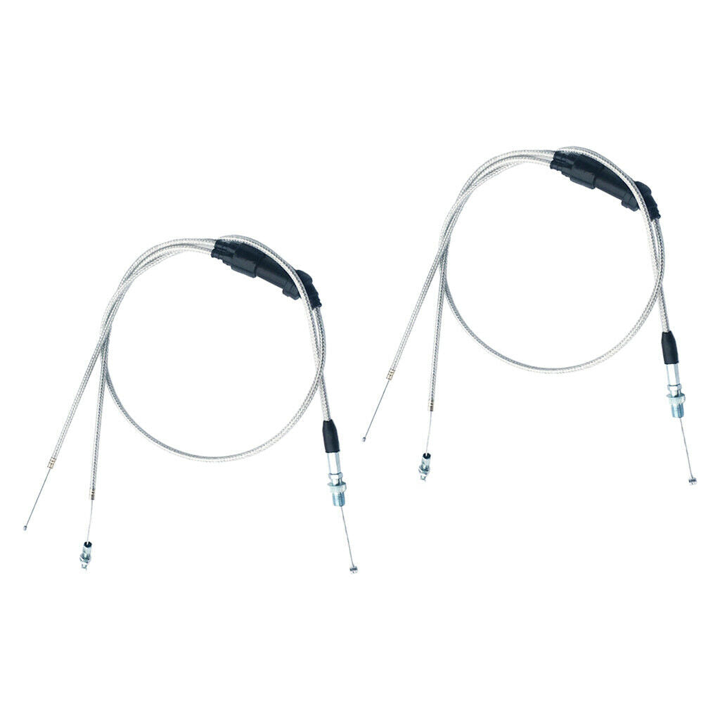 2Pcs Modified Dual Throttle Grip Cable for KEIHIN PZ30mm Accelerate Carb