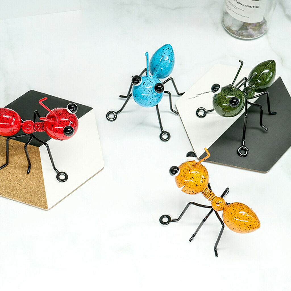 4PCS Ant Wall Decor Yard Fence Patio Hanging Ornaments Kid's Room Sculptures