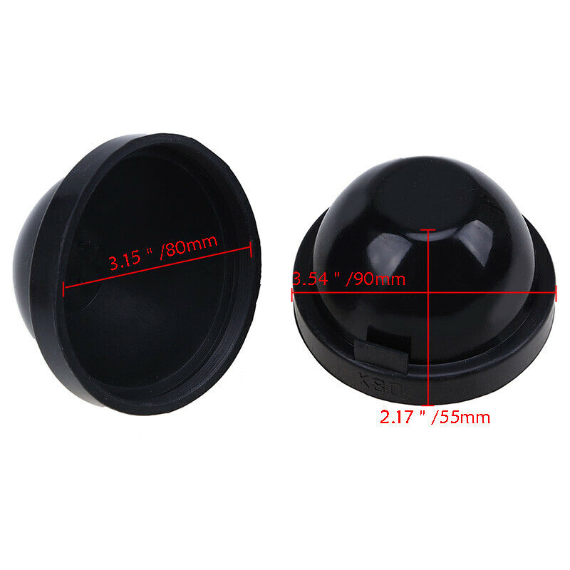 3.15" Pair Rubber Housing Seal Cap Dustproof Dust Cover TR34RI LED HID Headlight
