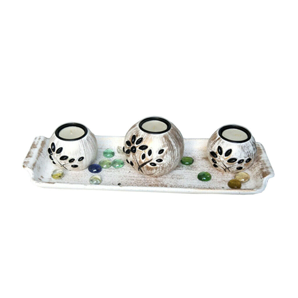 Candlestick Country Style Wood Candlesticks Candlestick Table Decoration for
