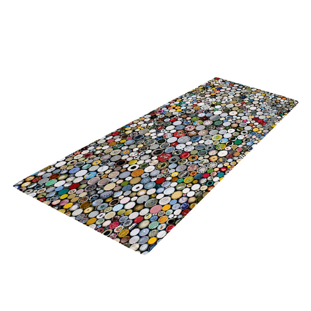 Button Mosaic Floor Mat Bedroom Bedside Area Rugs Crawl Mat Playmat 40x120cm