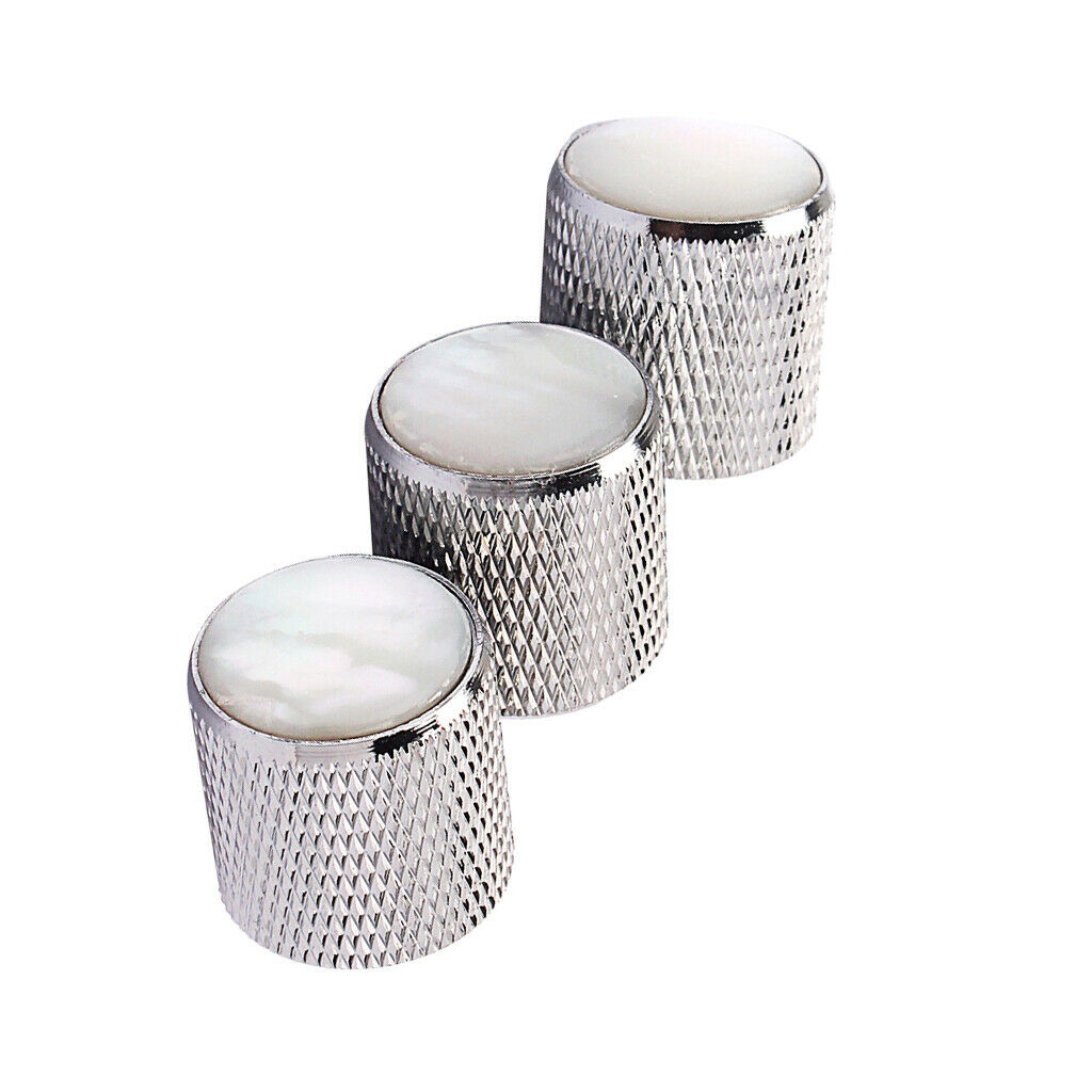 Durable Domed Volume Tone Control Knobs for Guitar/Bass 3 Pcs of Pack