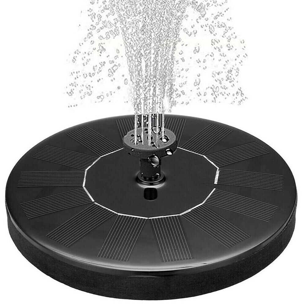 Solar Powered Bird Bath Fountain Water Pump Floating Outdoor Pond Garden Patio