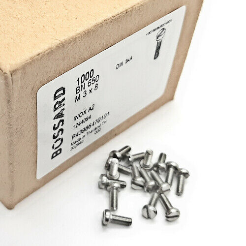 [200pcs] 1244094 M3X8/BN650 DIN84A SCREW