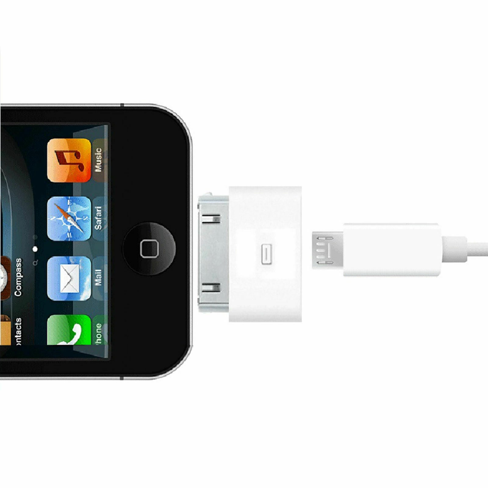 Micro USB 2.0 Female to 30Pin Charger Adapter For iPhone4/4S / iPad 1 2/3 / iPod