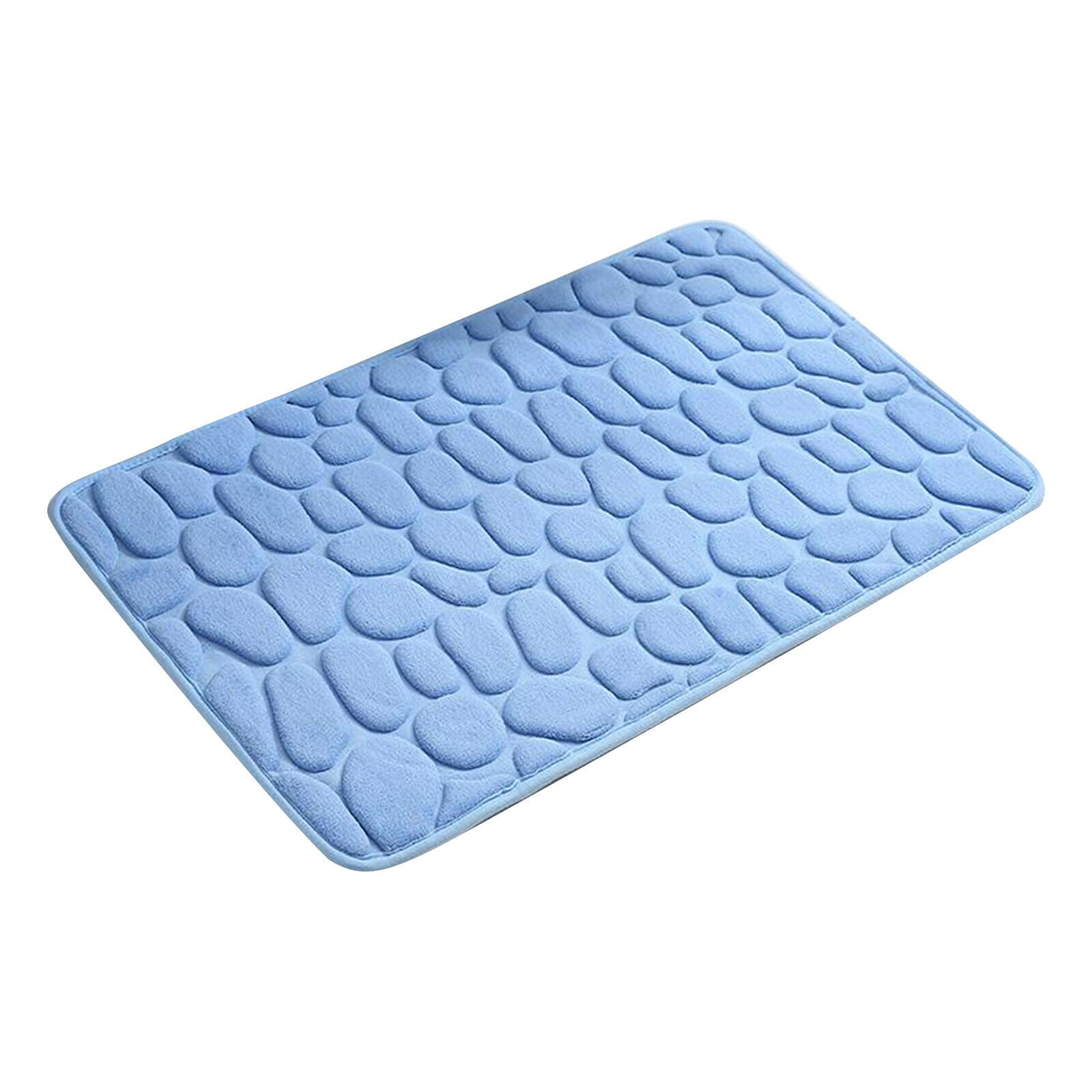 Bathroom Carpet Mat Floor Mat Rug Anti-slip Doormat 40x60cm Blue