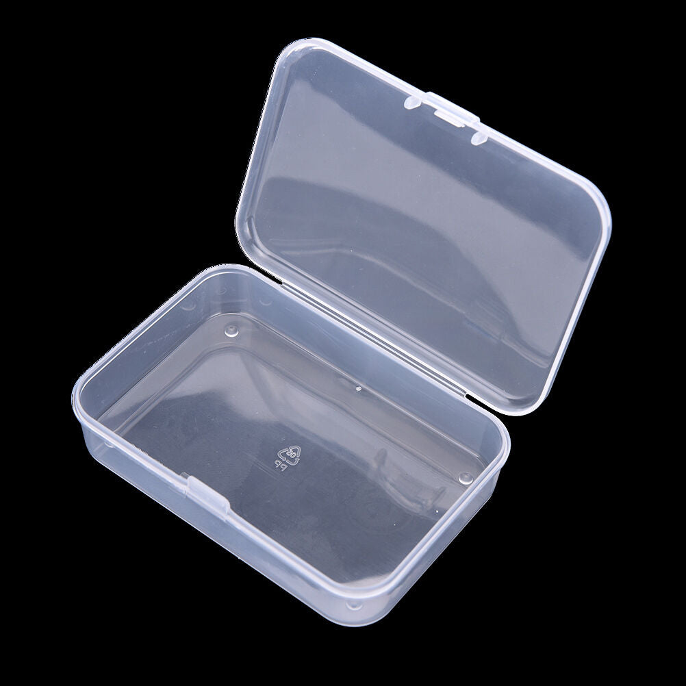 Clear Plastic Transparent With Lid Storage Box Collection Container Cas.l8