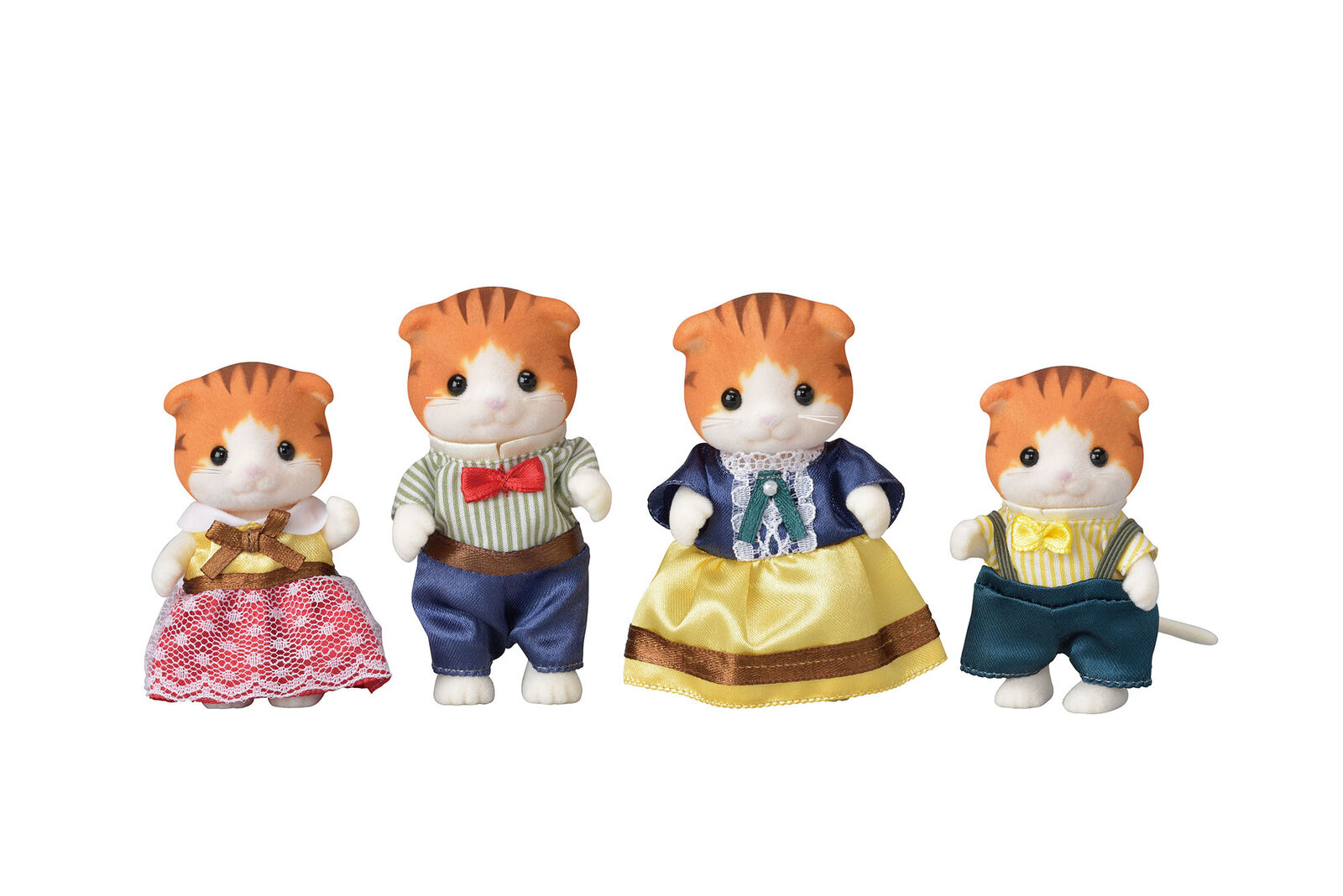 Sylvanian Families Maple Cat Family 5290 4 Pieces Ages 3+ Brand New In Box