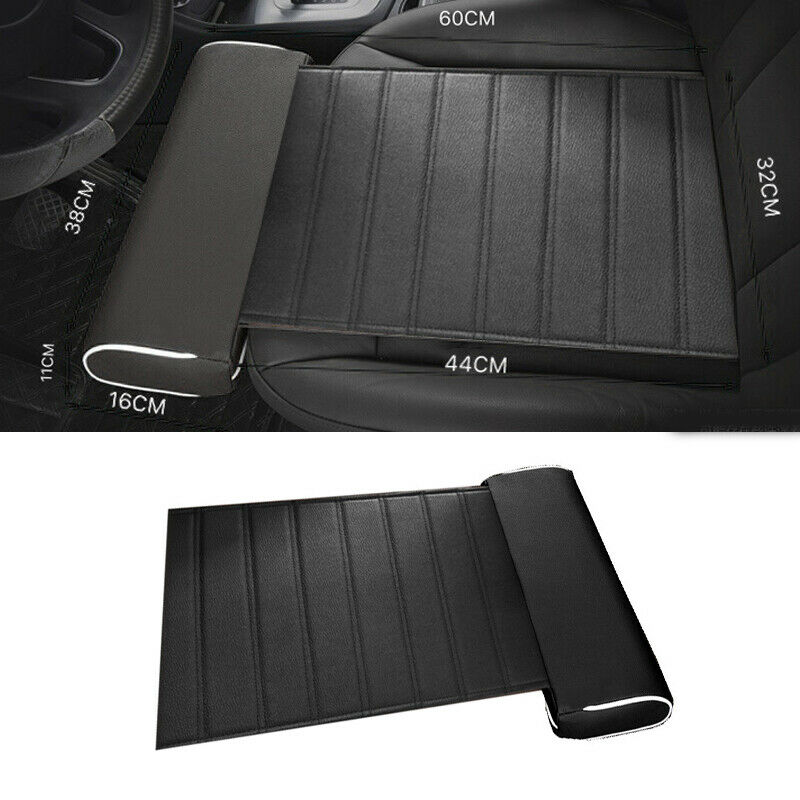 Car Interior Seat Cushion Foot Leg Support Pillow Long Knee Pad Thigh PU Leather