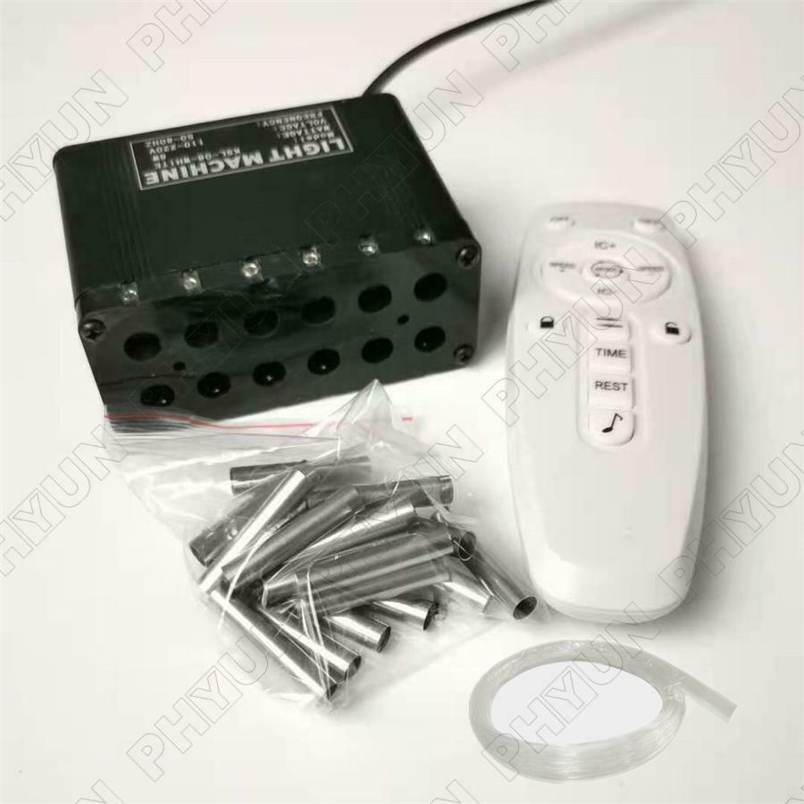 7W White Fiber Optic Light Source Meteor Light Engine Driver+180Pc 1mm*2M Fibers