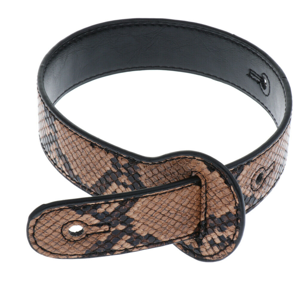 Adjustable PU Leather Guitar Strap Belt for Acoustic Electric Guitar Beige