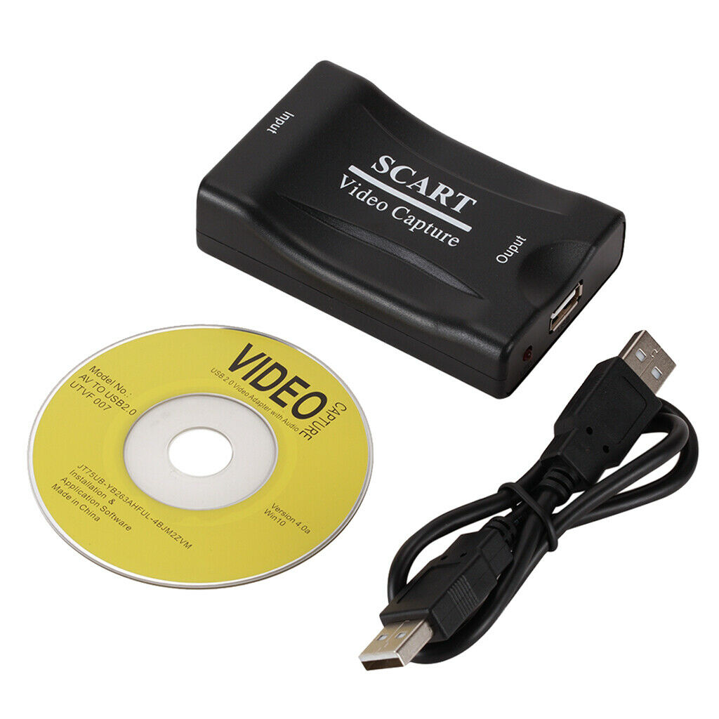 USB 2.0 SCART Video Capture Card Record Box Gaming Grabber Live Streaming