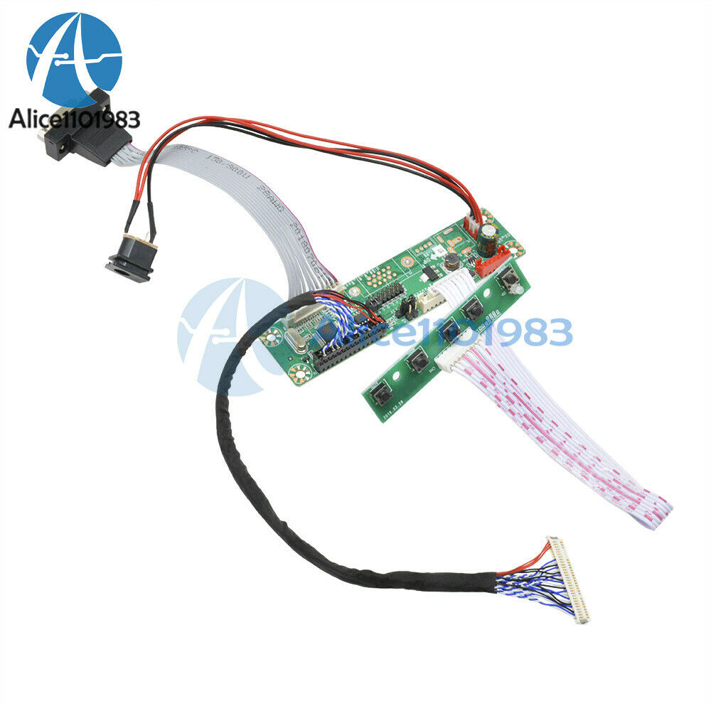 VGA Video Channel MT6820-MD V2.0 Universal Driver Board with Cable LVDS LCD
