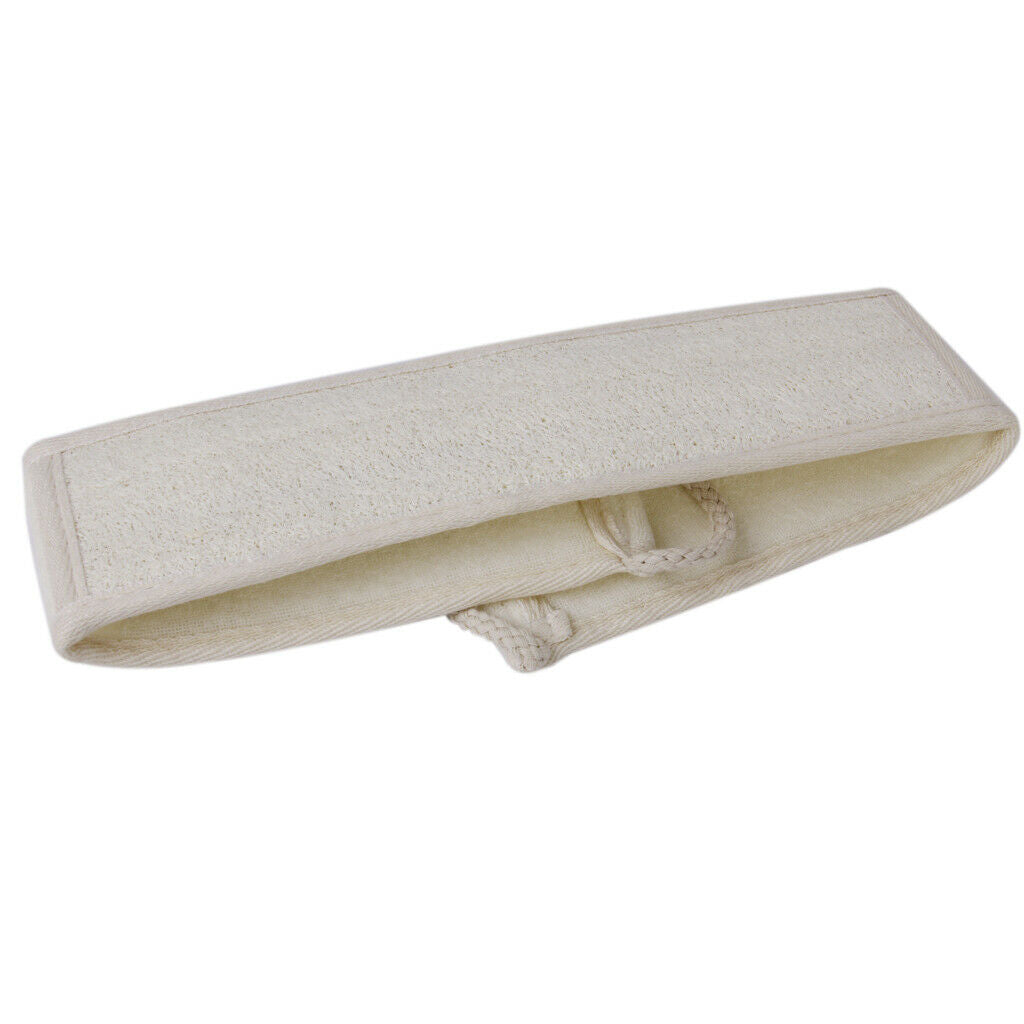 Loofah Terry Cloth Bath Back Strap Shower Sponge Scrubber