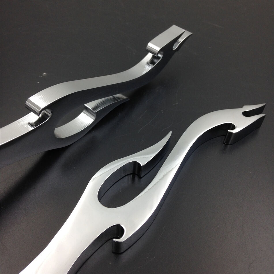 Chrome Brake Clutch Flame Hand Levers Fit for SUZUKI Intruder 800 1400 1500