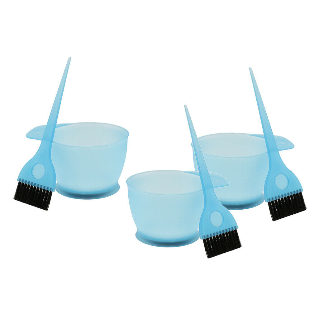 3pcs ABS Professional Hair Colouring Tinting Brush & Bowl Tool Dye Kit