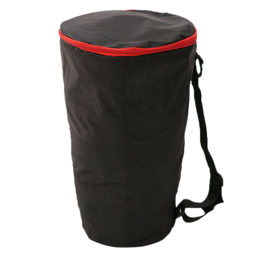 Black Padded Djembe Drum Carry Case Gig Bag for Percussion Instrument Parts