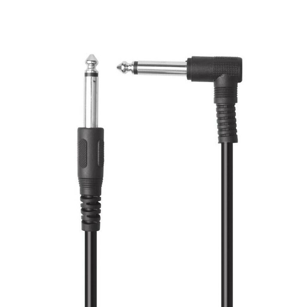 1pc  1/4" 6.35mm Audio Cable For Electric Guitar Bass Noise Reduction