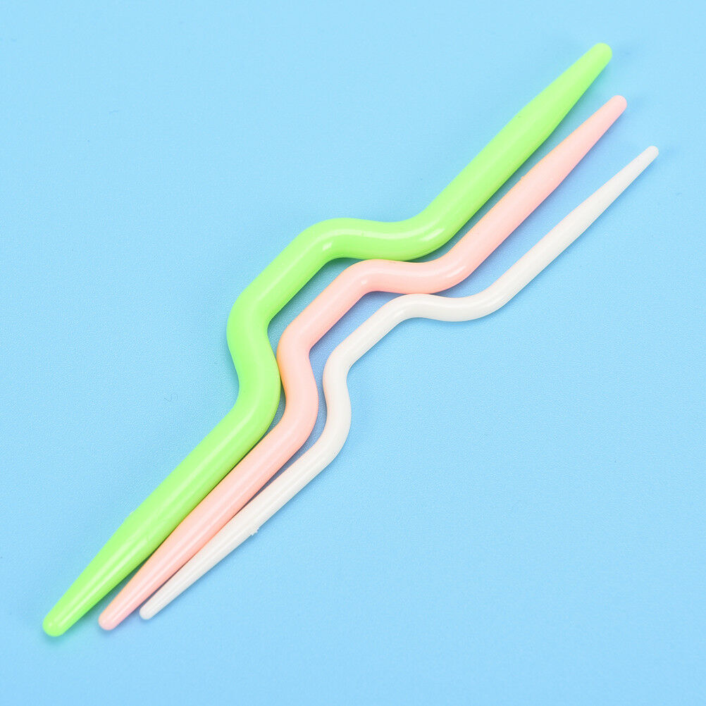 3size absplastic knit cable stitch knitting needles smooth crochet hook cra  XC