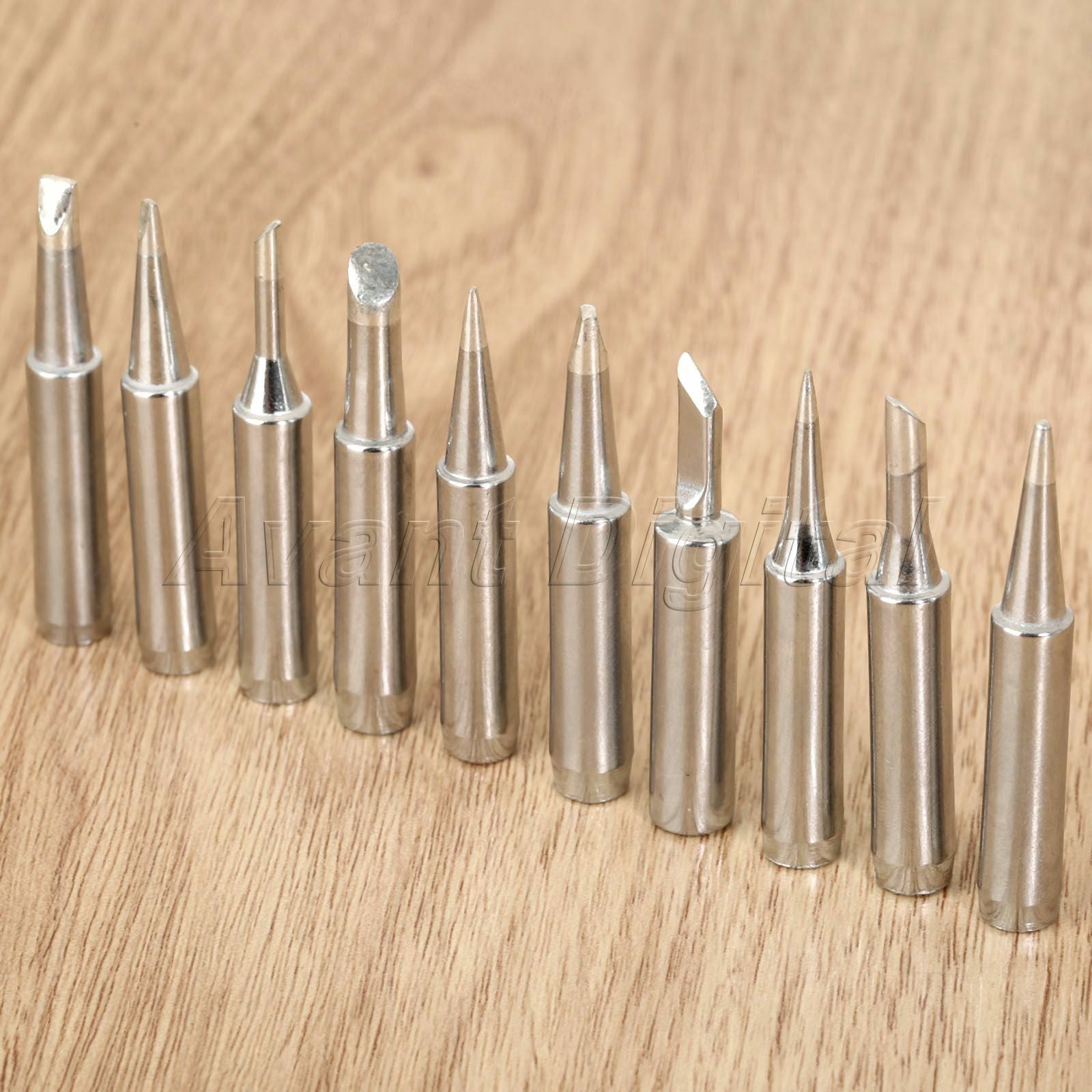 10Pc Solder Iron Tip For 900M 936 907 933 376 913 Soldering Iron Mixed Type Tips