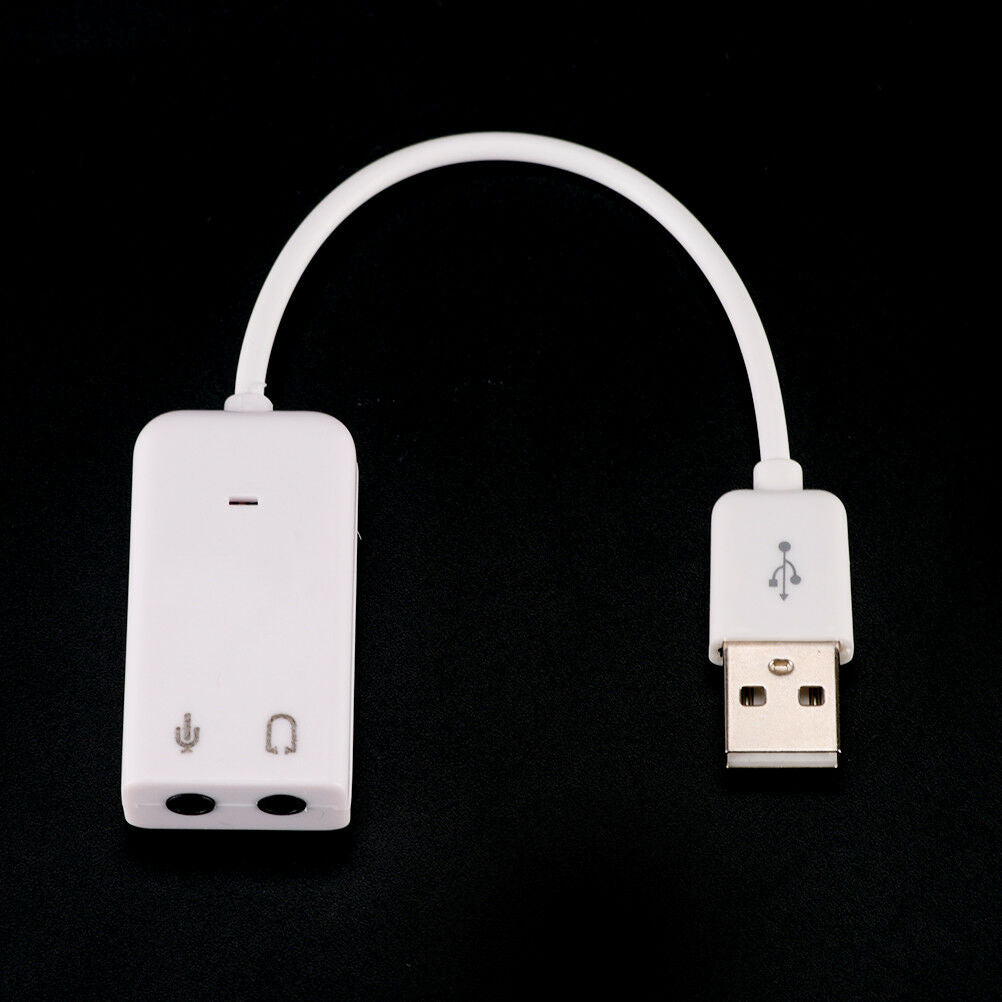 USB 7.1 Sound Card External Independent Computer Desktop With Cable Free D.l8