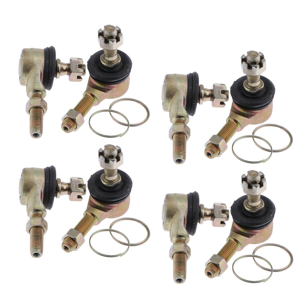 4 Pair 10mm Bolt Tie Rod End Ball Joiner for 110cc 125cc Dirt Bike Buggy