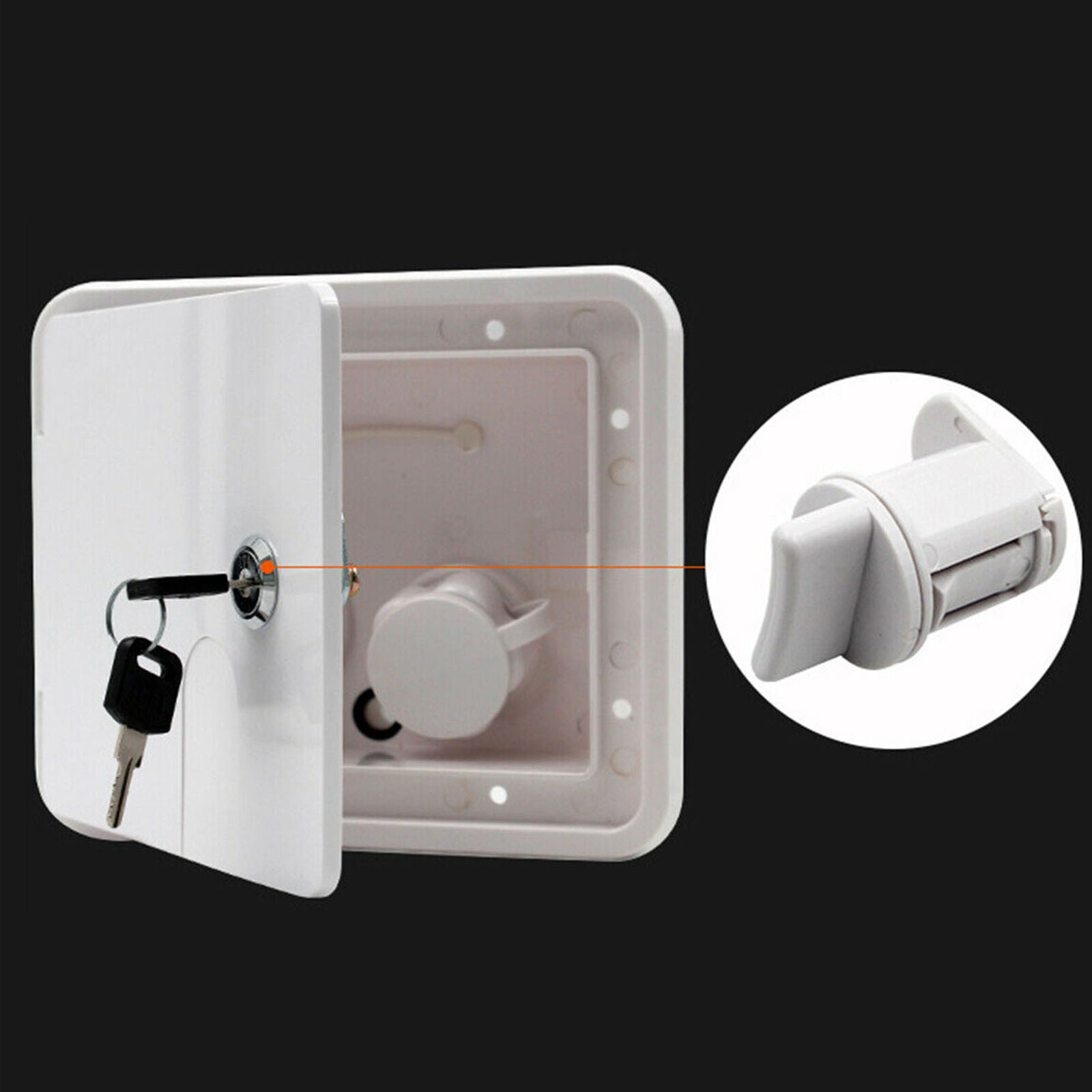 Car Fresh Water Lock Inlet Hatch Filler Cap Tank For Caravan Motorhome RV