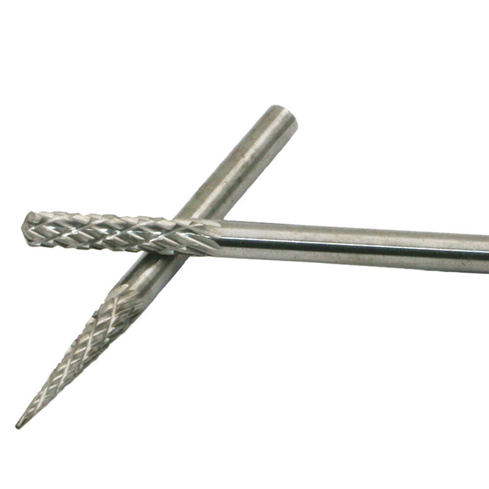 20Pcs Tungsten Carbide Rotary Burr SET 1/8" Shank Milling Cutter Drill Bit