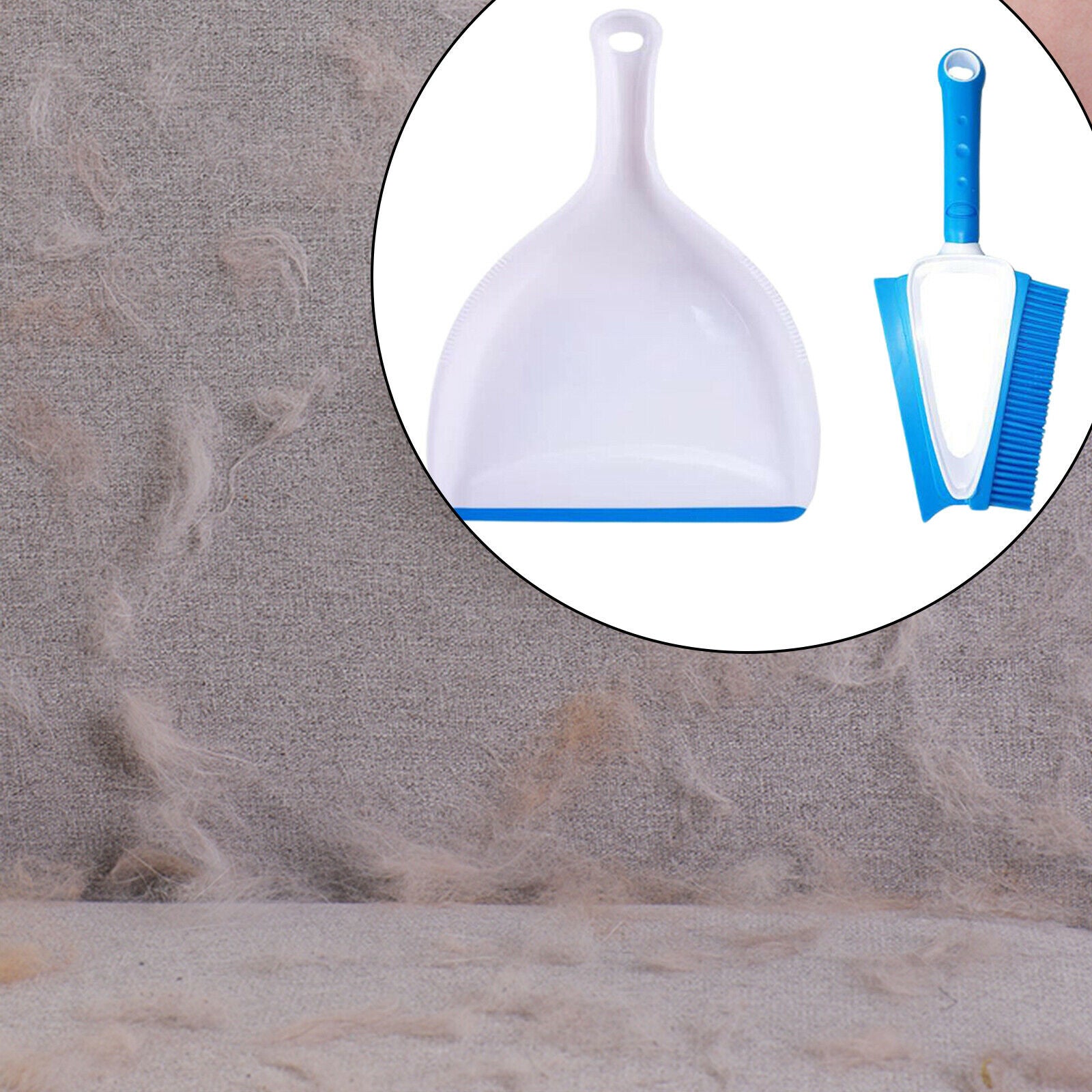 Mini Broom and Dustpan Set Dust Pan with Brush Couch Carpet Clothes Scraper