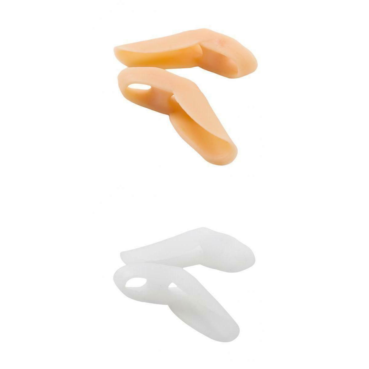 2 Pair Gel Little/Pinky Toe Straightener Separators Bunion Valgus Corrector