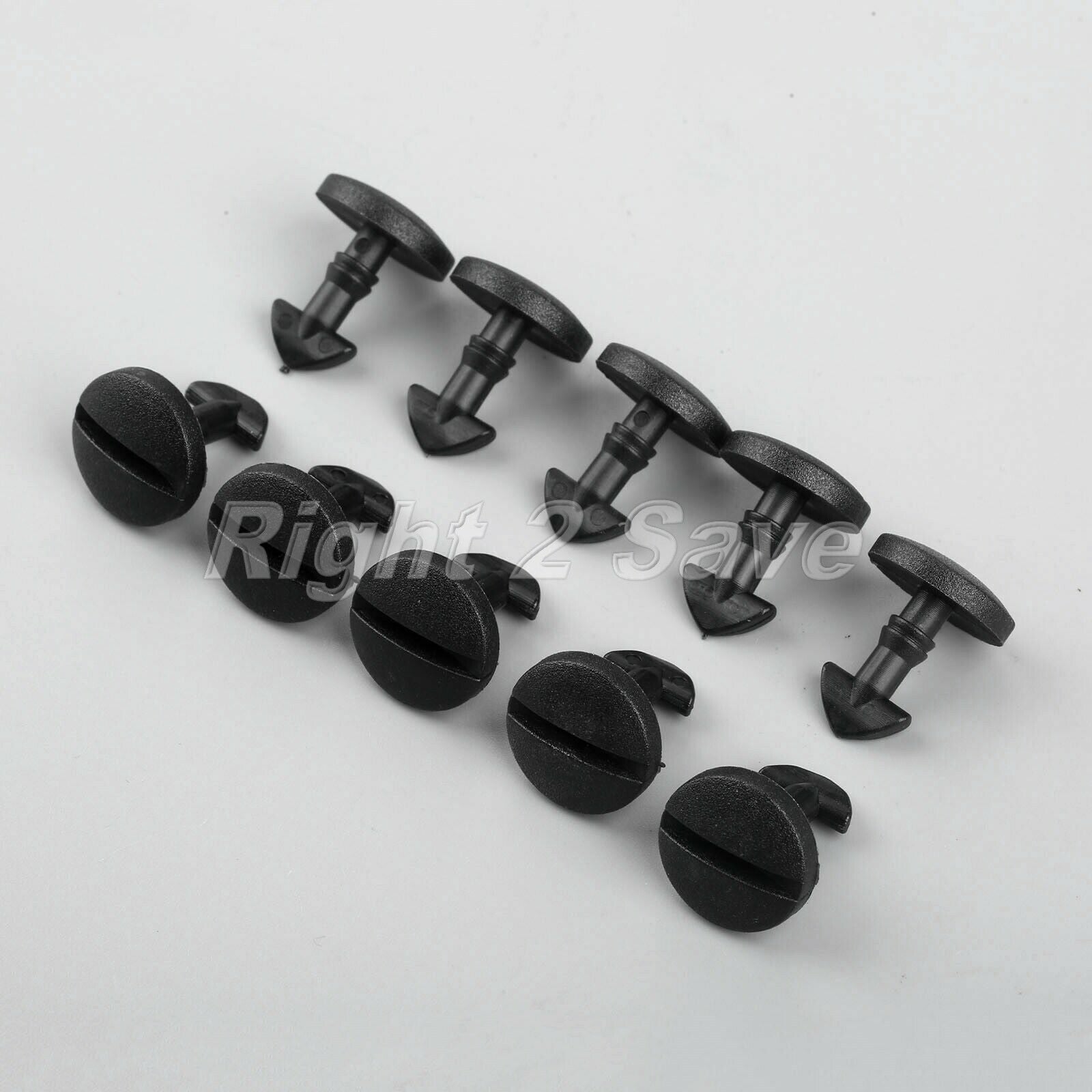 Car 10x Rear Bumper Tow Cover Clips Screws Eye Trim Retainer Fit For RANGE ROVER
