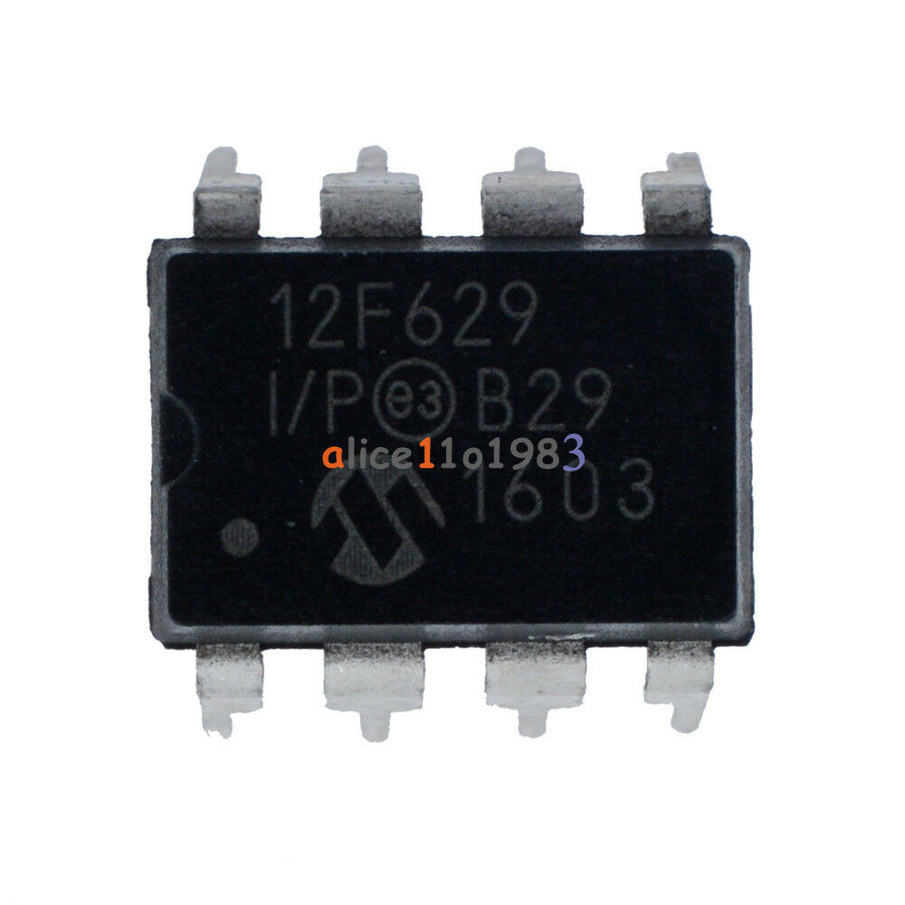 10Pcs MCU IC MICROCHIP DIP-8 PIC12F629-I/P 12F629-I/P 12F629 NEW