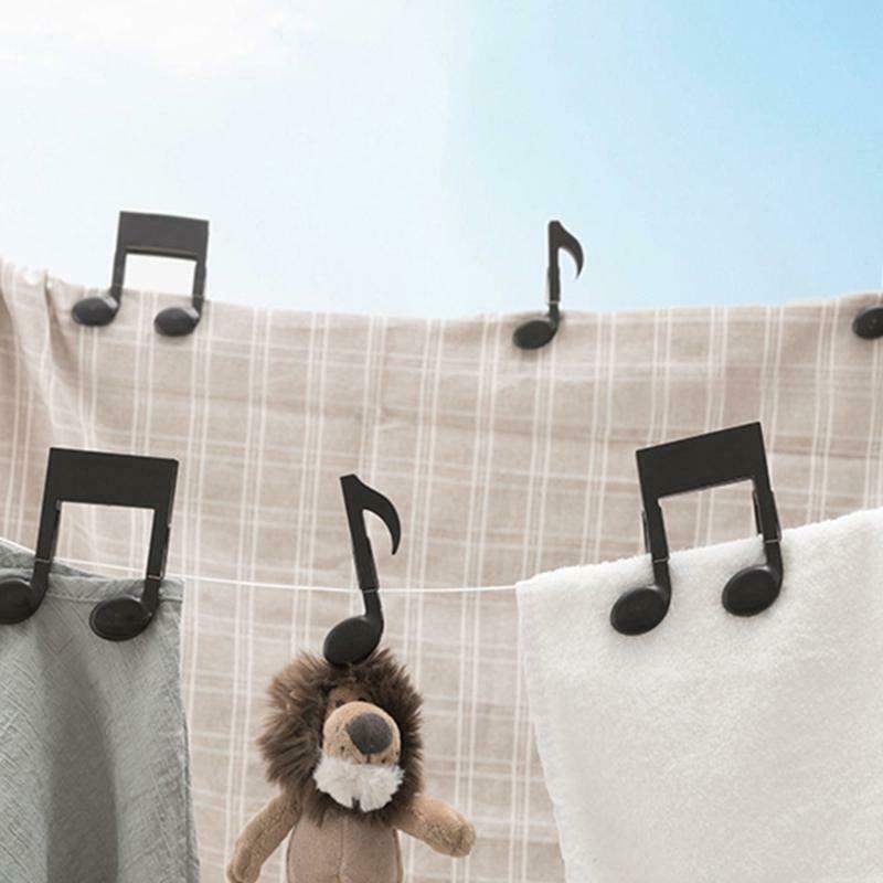 Multipurpose Musical Notes Shape Clothespin Food Sealing Clips Durable Hanging