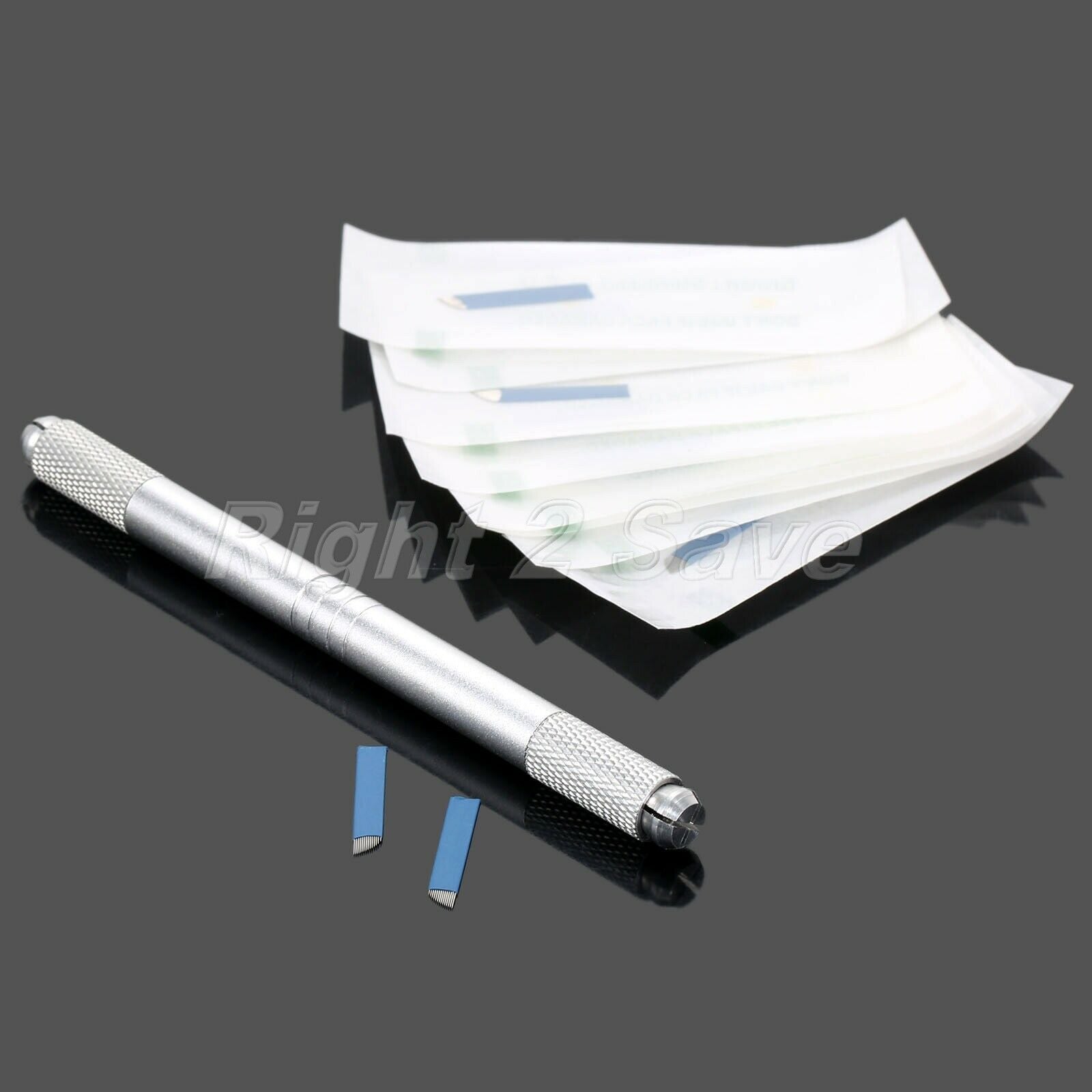 10pcs 14 Pin Needle Blade+ Microblading Permanent Eyebrow Lip Makeup Tattoo Pen