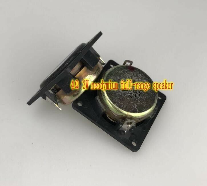2pcs 34*34mm 4Ω 3W Speaker Neodymium full range Loudspeaker Square Audio parts