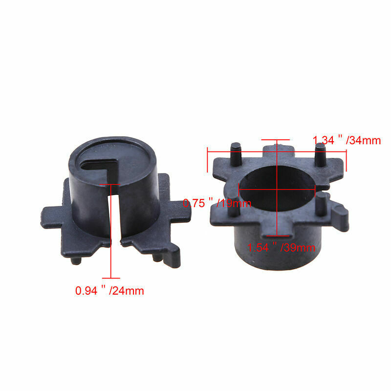 2x H7 Headlight HID Conversion Kit Bulb Holders Adaptors Fit for Mazda 3 5 6