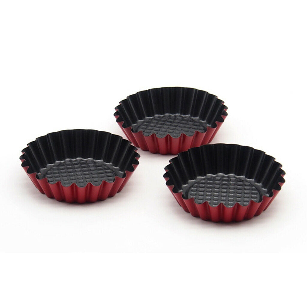 1PC Mini Egg Tart Steel Cupcake Cake Cookie Mold Lined Mould Tin Baking Tool