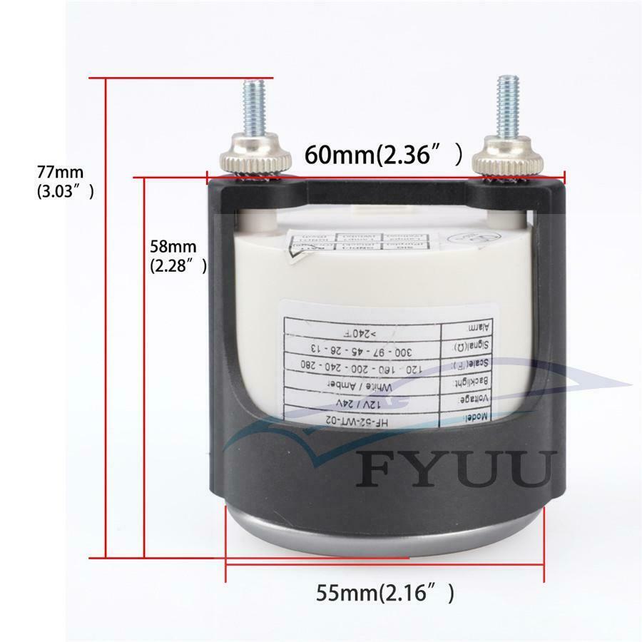 12/24V modified instrument oil pressure gauge 2" 52MM oil pressure gauge 0~10BAR
