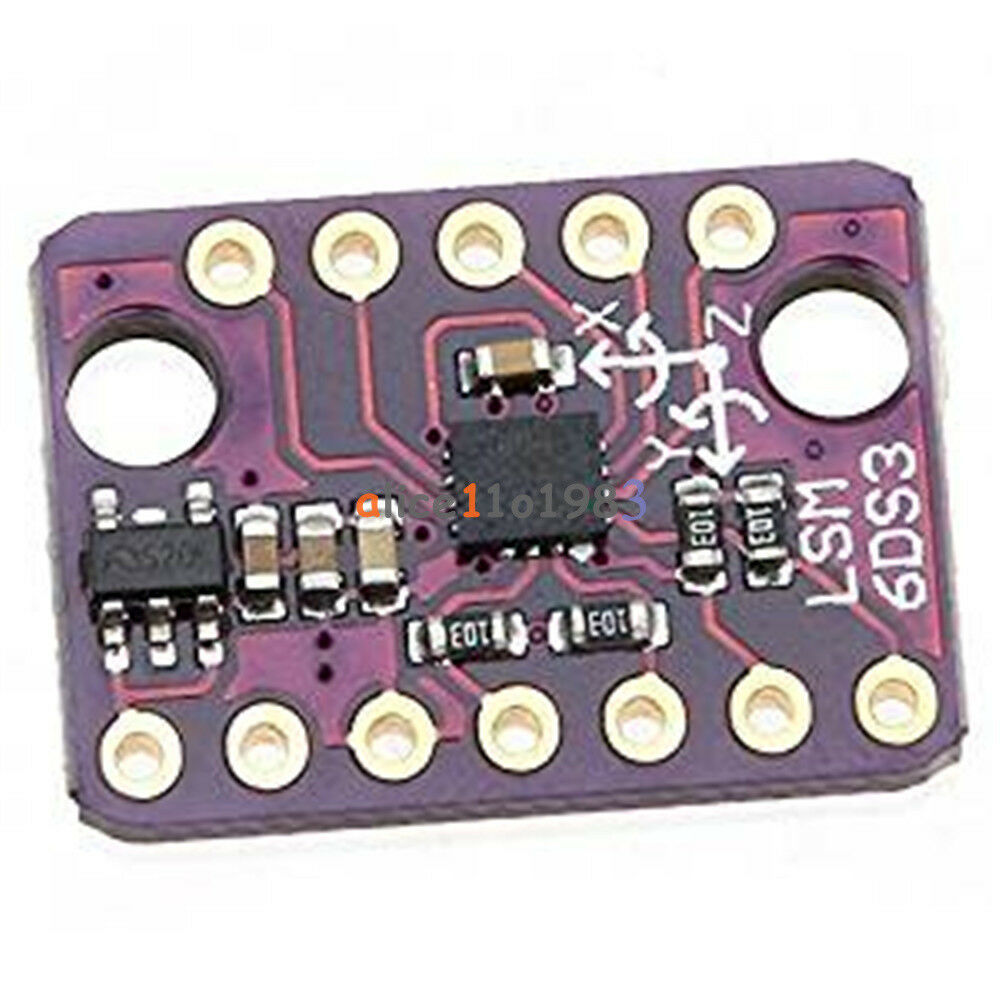 LSM6DS3 IIC/SPI 6 Degrees 3 Axis of Freedom Tilt Breakout transmission   Module